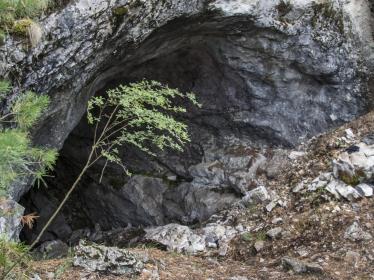 Вход в пещеру Ледовая