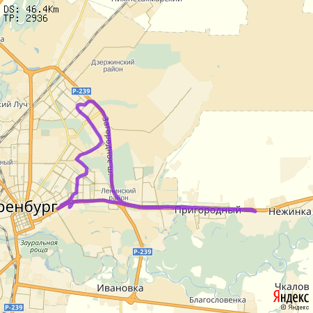 Карта оренбург нежинка оренбург